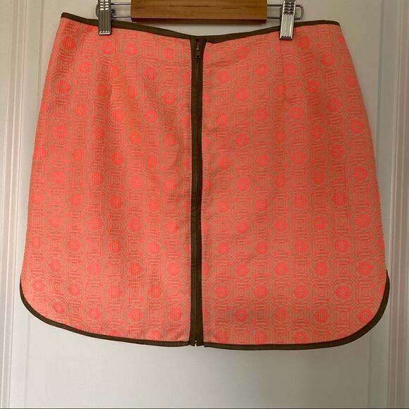 JOA Jacquard Metallic Neon Mini Skirt - Picture 2 of 5